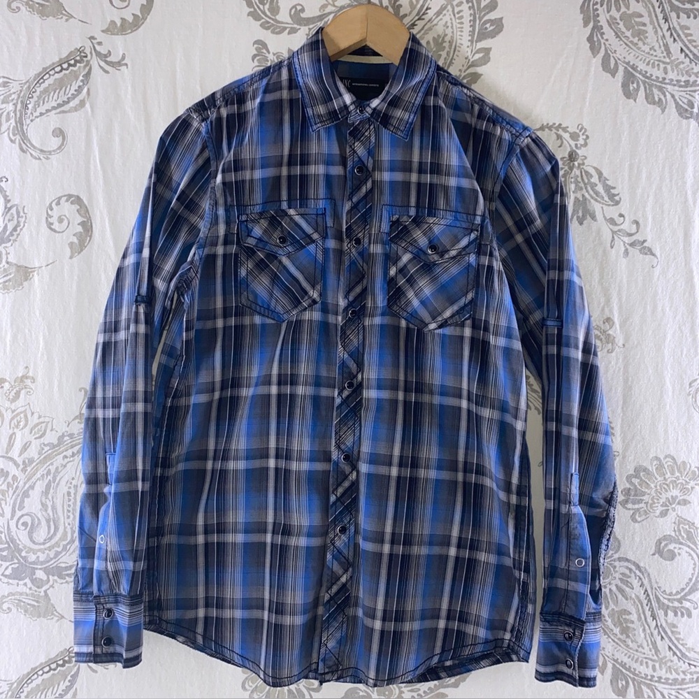 Inc International Concepts Western
Pearl Snap Shirt Men's Size Small
Cowbov‎